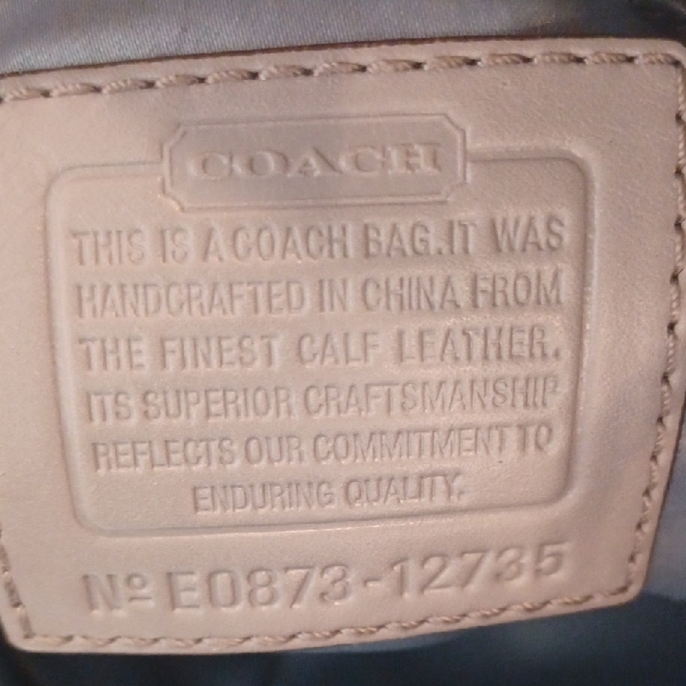 COACH EVER GREEN HOBO Patent Leather Shoulder Bag Zoe - Picture 11 of 14
